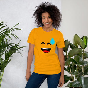 Confused Smile Emoji Unisex T-Shirt