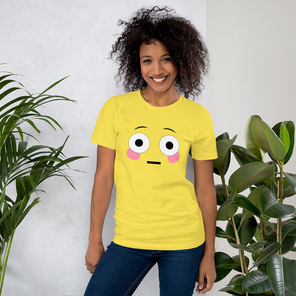 Shy Emoji Unisex T-Shirt